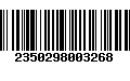 Código de Barras 2350298003268