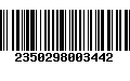 Código de Barras 2350298003442