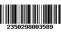 Código de Barras 2350298003589