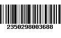 Código de Barras 2350298003688