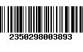 Código de Barras 2350298003893