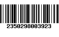 Código de Barras 2350298003923