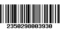 Código de Barras 2350298003930