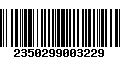 Código de Barras 2350299003229