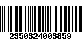 Código de Barras 2350324003859