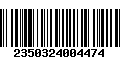 Código de Barras 2350324004474