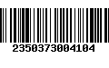 Código de Barras 2350373004104