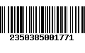 Código de Barras 2350385001771