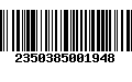 Código de Barras 2350385001948