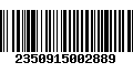 Código de Barras 2350915002889