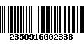 Código de Barras 2350916002338