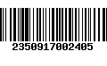 Código de Barras 2350917002405