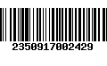 Código de Barras 2350917002429