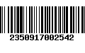 Código de Barras 2350917002542