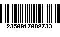 Código de Barras 2350917002733