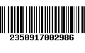 Código de Barras 2350917002986