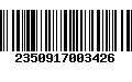 Código de Barras 2350917003426