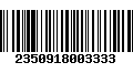 Código de Barras 2350918003333