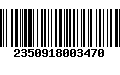 Código de Barras 2350918003470