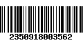 Código de Barras 2350918003562