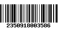 Código de Barras 2350918003586