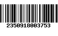 Código de Barras 2350918003753