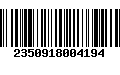 Código de Barras 2350918004194