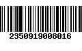 Código de Barras 2350919008016