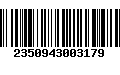 Código de Barras 2350943003179