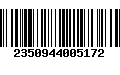 Código de Barras 2350944005172