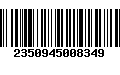 Código de Barras 2350945008349