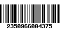 Código de Barras 2350966004375