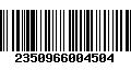 Código de Barras 2350966004504