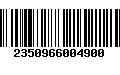 Código de Barras 2350966004900