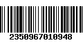 Código de Barras 2350967010948