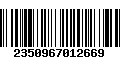 Código de Barras 2350967012669