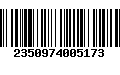 Código de Barras 2350974005173