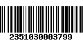 Código de Barras 2351030003799