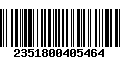 Código de Barras 2351800405464