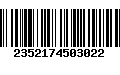 Código de Barras 2352174503022