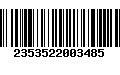 Código de Barras 2353522003485