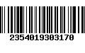 Código de Barras 2354019303170