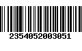 Código de Barras 2354052003051