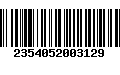 Código de Barras 2354052003129