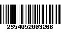 Código de Barras 2354052003266