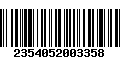 Código de Barras 2354052003358