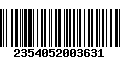 Código de Barras 2354052003631