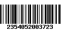 Código de Barras 2354052003723