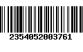 Código de Barras 2354052003761