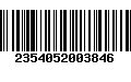 Código de Barras 2354052003846